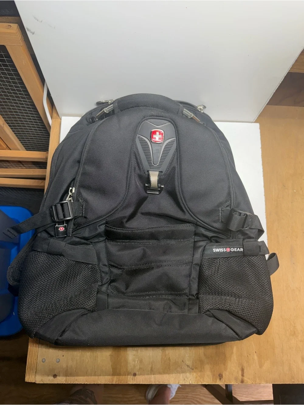SwissGear Black Travel Laptop Backpack TSA Friendly Multi Pocket Business Bag